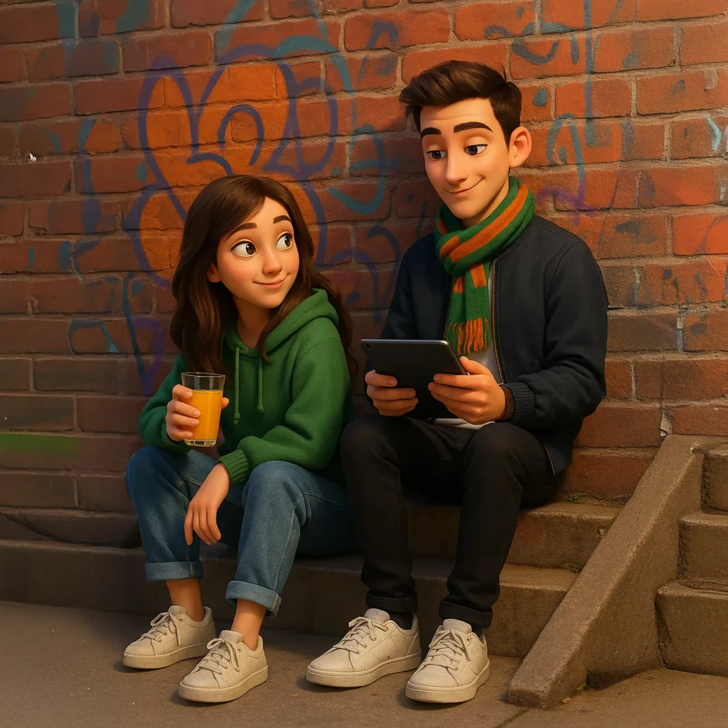 Illustration von Felix, dem Fuchsmaskottchen, der verschränkt dasteht und im Hintergrund eine Skyline hat